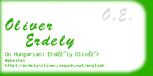 oliver erdely business card